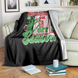 Funny Christmas Season Throw Blanket Switch Red And Green Skeleton Hand TS11 Print Your Wear