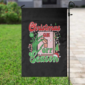 Funny Christmas Season Garden Flag Switch Red And Green Skeleton Hand TS11 Print Your Wear