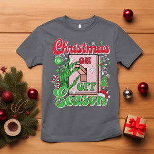Funny Christmas Season T Shirt Switch Red And Green Skeleton Hand TS11 Charcoal Print Your Wear