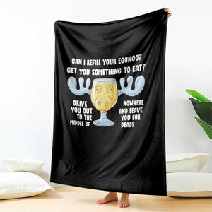 Funny Christmas Vacation Eggnog Throw Blanket Can I Refill Your Eggnogs Get You Something To Eat Xmas Movie TS11 Print Your Wear