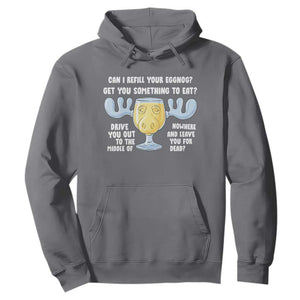 Funny Christmas Vacation Eggnog Hoodie Can I Refill Your Eggnogs Get You Something To Eat Xmas Movie TS11 Charcoal Print Your Wear
