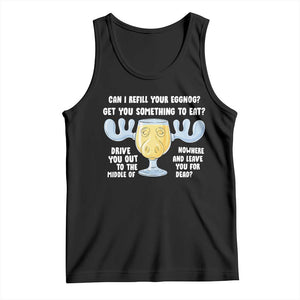 Funny Christmas Vacation Eggnog Tank Top Can I Refill Your Eggnogs Get You Something To Eat Xmas Movie TS11 Black Print Your Wear