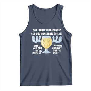 Funny Christmas Vacation Eggnog Tank Top Can I Refill Your Eggnogs Get You Something To Eat Xmas Movie TS11 Navy Print Your Wear