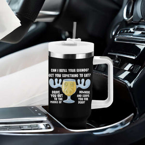 Funny Christmas Vacation Eggnog Tumbler With Handle Can I Refill Your Eggnogs Get You Something To Eat Xmas Movie TS11 Print Your Wear
