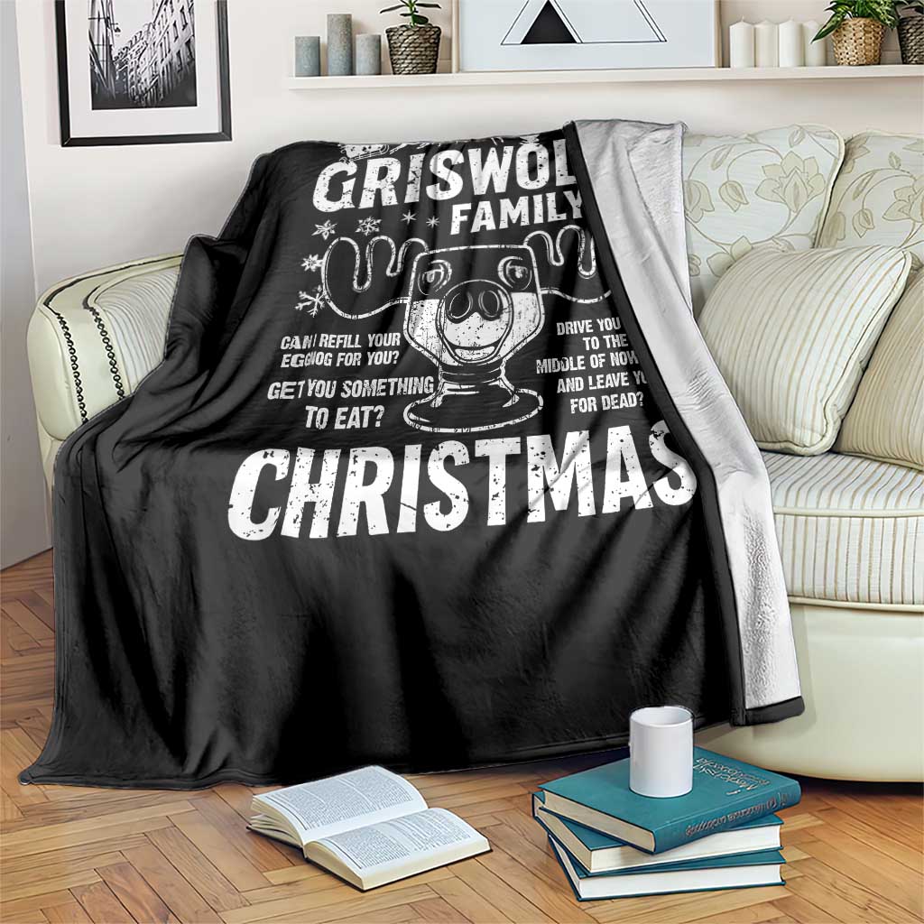 Funny Christmas Vacation Eggnog Throw Blanket Griswold Family Can I Refill Your Eggnogs Xmas Movie TS11 Print Your Wear