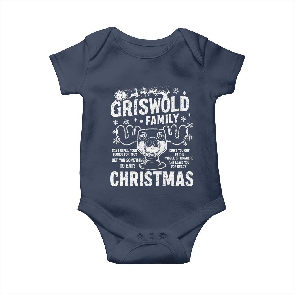 Funny Christmas Vacation Eggnog Baby Onesie Griswold Family Can I Refill Your Eggnogs Xmas Movie TS11 Navy Print Your Wear