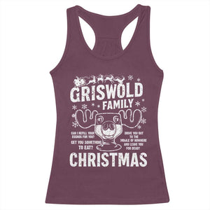 Funny Christmas Vacation Eggnog Racerback Tank Top Griswold Family Can I Refill Your Eggnogs Xmas Movie TS11 Maroon Print Your Wear