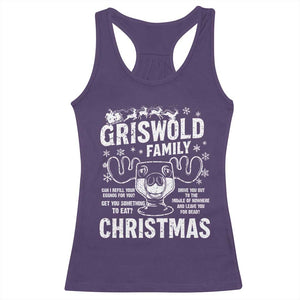 Funny Christmas Vacation Eggnog Racerback Tank Top Griswold Family Can I Refill Your Eggnogs Xmas Movie TS11 Purple Print Your Wear
