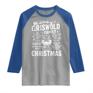 Funny Christmas Vacation Eggnog Raglan Shirt Griswold Family Can I Refill Your Eggnogs Xmas Movie TS11 Sport Gray Royal Print Your Wear