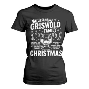 Funny Christmas Vacation Eggnog T Shirt For Women Griswold Family Can I Refill Your Eggnogs Xmas Movie TS11 Black Print Your Wear