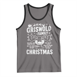 Funny Christmas Vacation Eggnog Tank Top Griswold Family Can I Refill Your Eggnogs Xmas Movie TS11 Deep Heather Black Print Your Wear