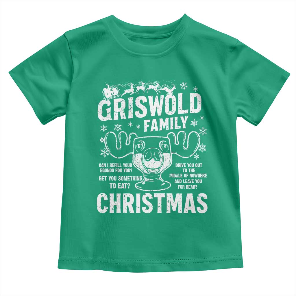 Funny Christmas Vacation Eggnog Toddler T Shirt Griswold Family Can I Refill Your Eggnogs Xmas Movie TS11 Irish Green Print Your Wear
