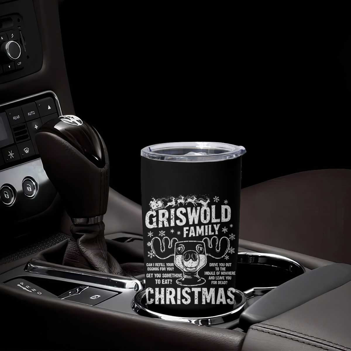 Funny Christmas Vacation Eggnog Tumbler Cup Griswold Family Can I Refill Your Eggnogs Xmas Movie TS11 Print Your Wear