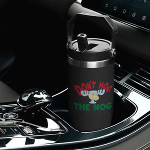 Funny Dont Hog The Nog Christmas Movie Flip Straw Tumbler Xmas Vacation Eggnog Moose TS11 Print Your Wear