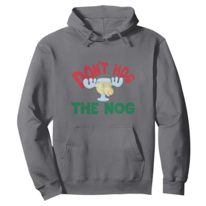 Funny Dont Hog The Nog Christmas Movie Hoodie Xmas Vacation Eggnog Moose TS11 Charcoal Print Your Wear