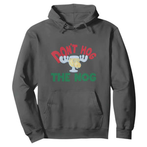 Funny Dont Hog The Nog Christmas Movie Hoodie Xmas Vacation Eggnog Moose TS11 Dark Heather Print Your Wear