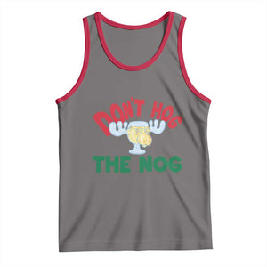 Funny Dont Hog The Nog Christmas Movie Tank Top Xmas Vacation Eggnog Moose TS11 Deep Heather Red Print Your Wear