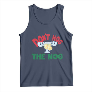 Funny Dont Hog The Nog Christmas Movie Tank Top Xmas Vacation Eggnog Moose TS11 Navy Print Your Wear