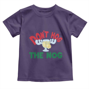 Funny Dont Hog The Nog Christmas Movie Toddler T Shirt Xmas Vacation Eggnog Moose TS11 Purple Print Your Wear