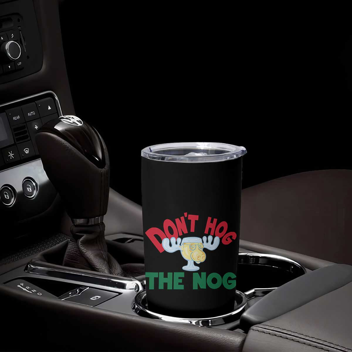 Funny Dont Hog The Nog Christmas Movie Tumbler Cup Xmas Vacation Eggnog Moose TS11 Print Your Wear