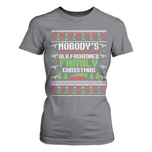 Funny Christmas Vacation Movie T Shirt For Women Nobodys Walking Out On This Fun Old Fashioned Family Christmas TS11 Charcoal Print Your Wear