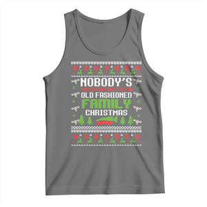 Funny Christmas Vacation Movie Tank Top Nobodys Walking Out On This Fun Old Fashioned Family Christmas TS11 Black Heather Print Your Wear