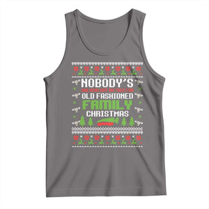 Funny Christmas Vacation Movie Tank Top Nobodys Walking Out On This Fun Old Fashioned Family Christmas TS11 Deep Heather Print Your Wear