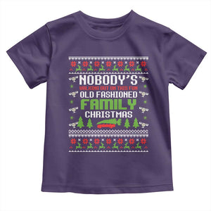 Funny Christmas Vacation Movie Toddler T Shirt Nobodys Walking Out On This Fun Old Fashioned Family Christmas TS11 Purple Print Your Wear
