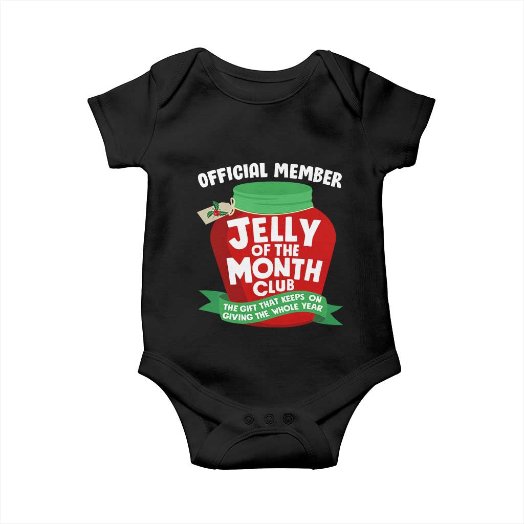 Funny Christmas Vacation Movie Baby Onesie Official Member Jelly Of The Month Club TS11 Black Print Your Wear