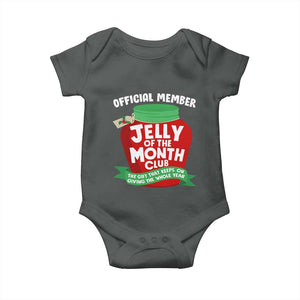 Funny Christmas Vacation Movie Baby Onesie Official Member Jelly Of The Month Club TS11 Dark Heather Print Your Wear
