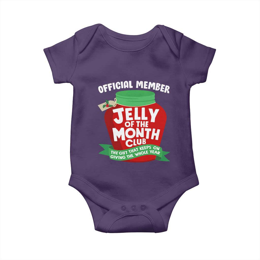 Funny Christmas Vacation Movie Baby Onesie Official Member Jelly Of The Month Club TS11 Purple Print Your Wear