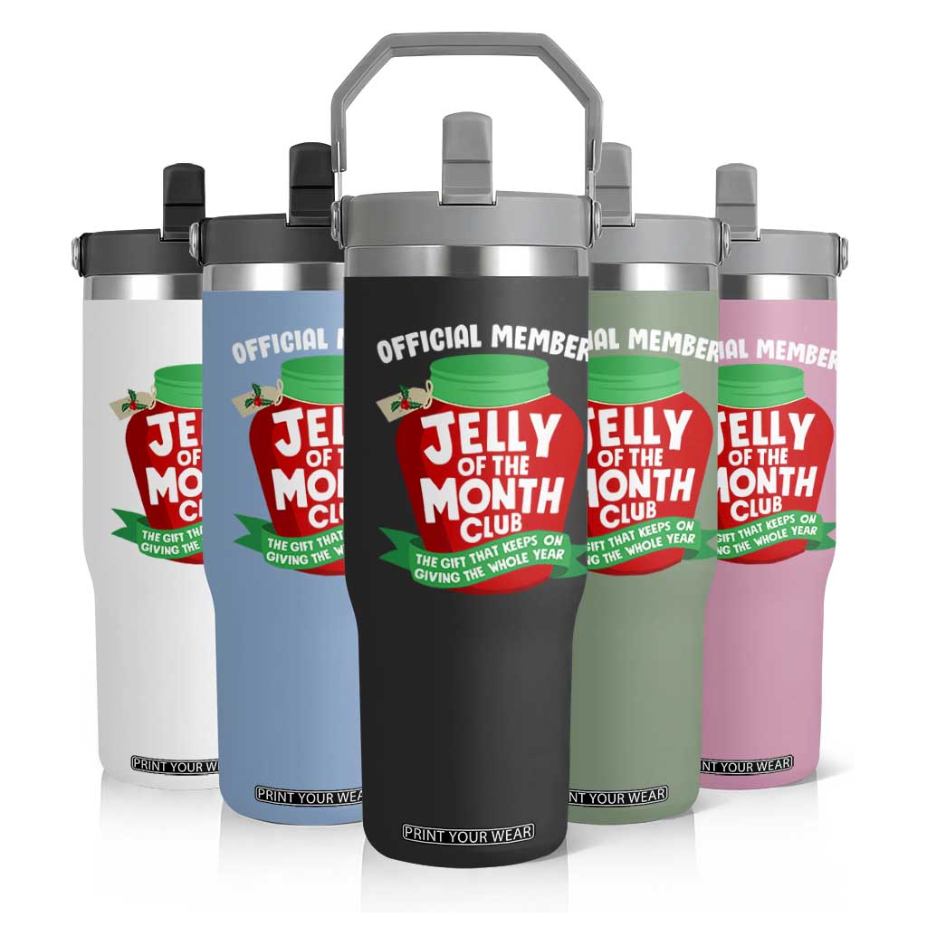 Funny Christmas Vacation Movie Flip Straw Tumbler Official Member Jelly Of The Month Club TS11 Print Your Wear