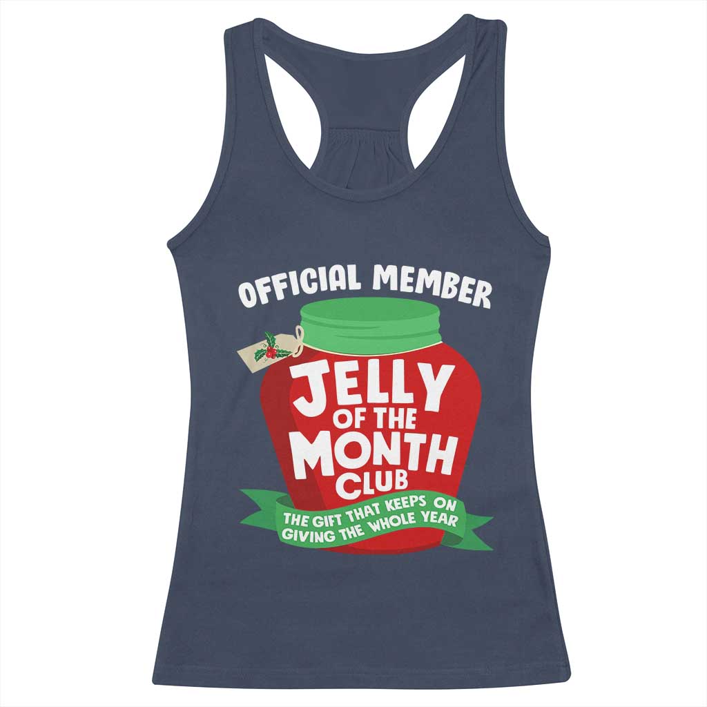 Funny Christmas Vacation Movie Racerback Tank Top Official Member Jelly Of The Month Club TS11 Navy Print Your Wear