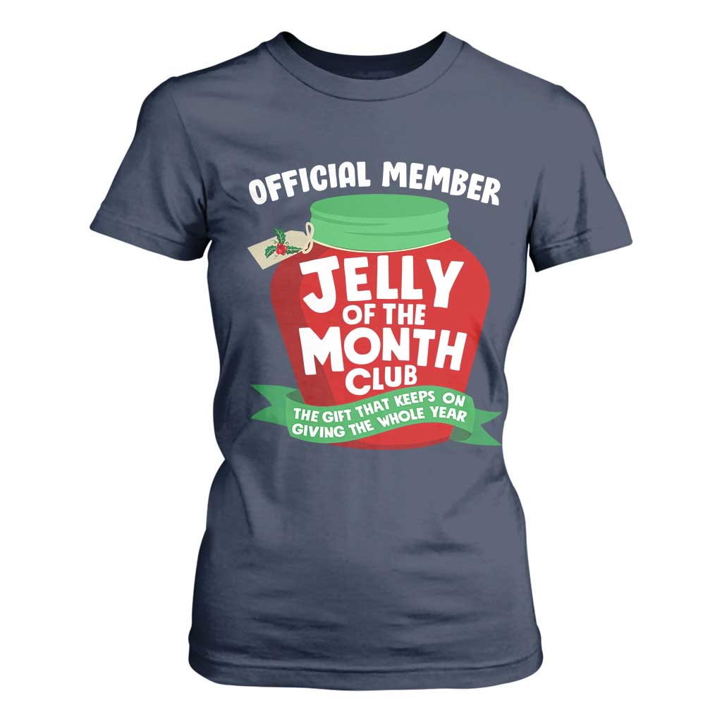 Funny Christmas Vacation Movie T Shirt For Women Official Member Jelly Of The Month Club TS11 Navy Print Your Wear