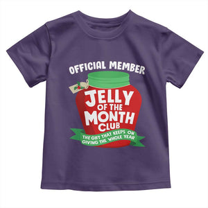 Funny Christmas Vacation Movie Toddler T Shirt Official Member Jelly Of The Month Club TS11 Purple Print Your Wear