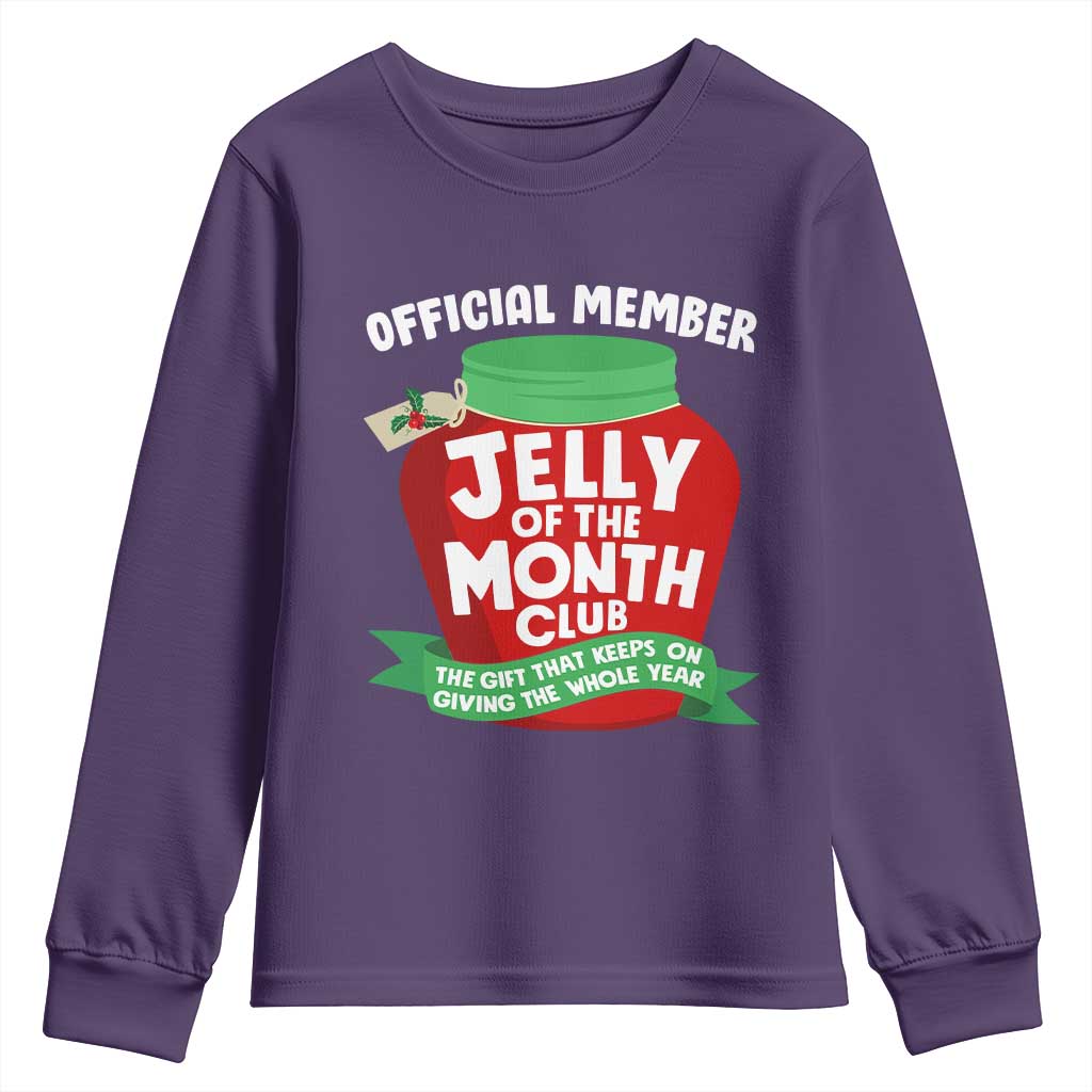 Funny Christmas Vacation Movie Youth Sweatshirt Official Member Jelly Of The Month Club TS11 Purple Print Your Wear