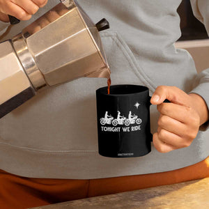 Funny Christmas Christian Biker Coffee Mug Tonight We Ride Three Wise Men Faith Xmas Motorbikes TS11 Print Your Wear
