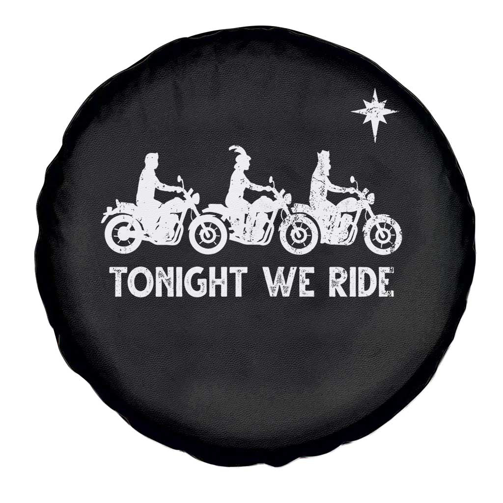 Funny Christmas Christian Biker Spare Tire Cover Tonight We Ride Three Wise Men Faith Xmas Motorbikes TS11 Print Your Wear