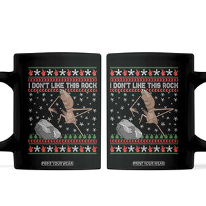 Funny Marcus The Worm Christmas Coffee Mug I Dont Like This Rock Xmas Meme TS11 Black Print Your Wear