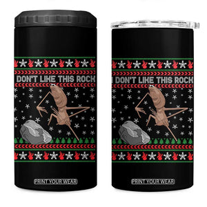 Funny Marcus The Worm Christmas 4 in 1 Can Cooler Tumbler I Dont Like This Rock Xmas Meme TS11 One Size: 16 oz Black Print Your Wear