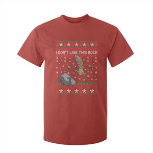Funny Marcus The Worm Christmas T Shirt For Kid I Dont Like This Rock Xmas Meme TS11 Red Print Your Wear