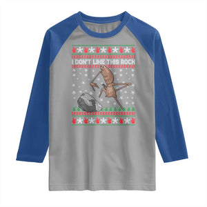Funny Marcus The Worm Christmas Raglan Shirt I Dont Like This Rock Xmas Meme TS11 Sport Gray Royal Print Your Wear