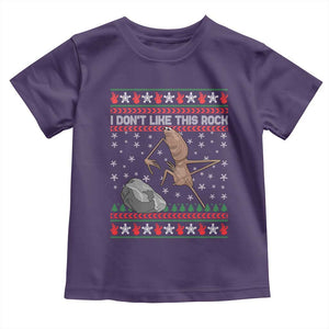 Funny Marcus The Worm Christmas Toddler T Shirt I Dont Like This Rock Xmas Meme TS11 Purple Print Your Wear