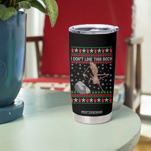 Funny Marcus The Worm Christmas Tumbler Cup I Dont Like This Rock Xmas Meme TS11 Print Your Wear