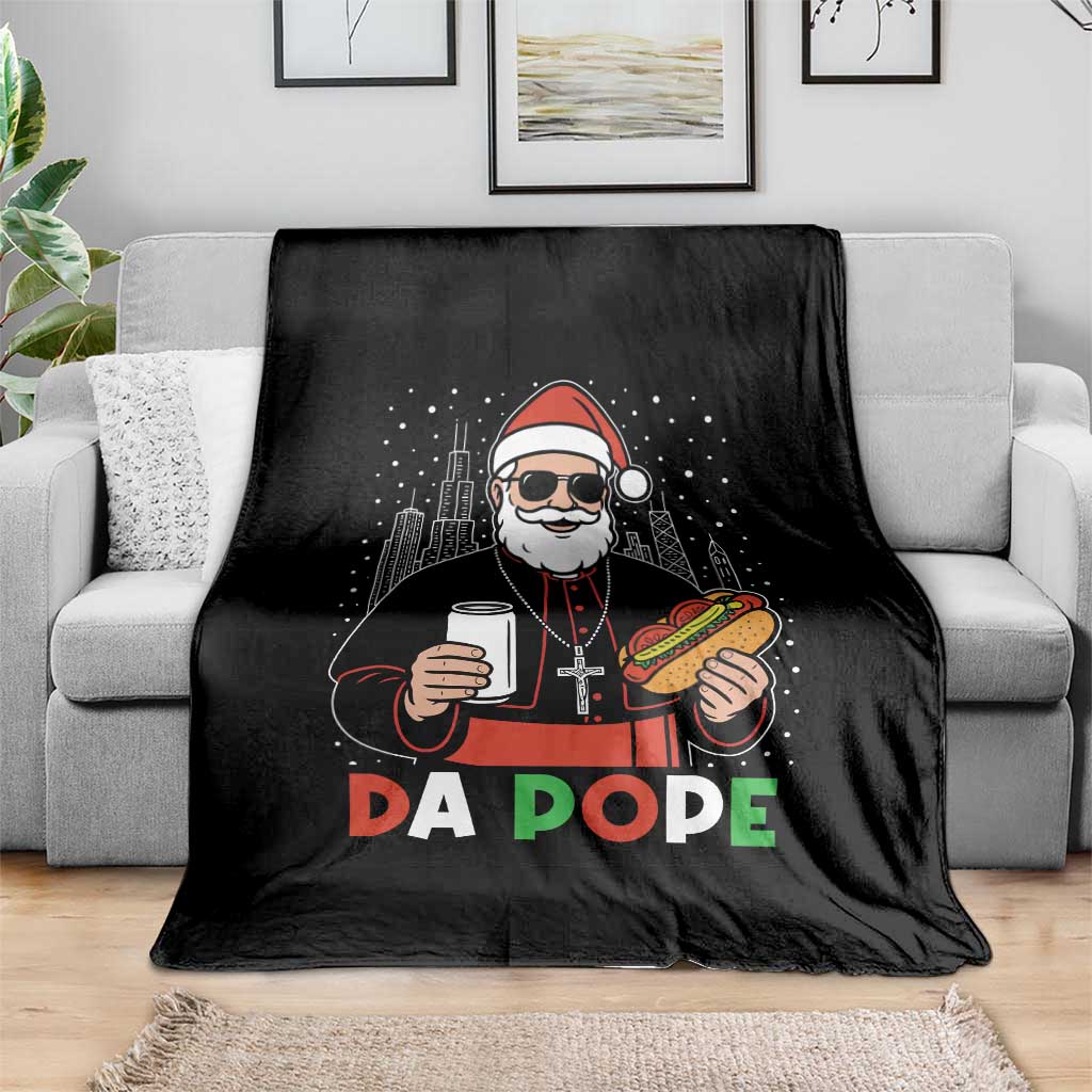 Pope Leo XIV Christmas Throw Blanket Cardinal Robert Prevost Santa Chicago TS11 Print Your Wear