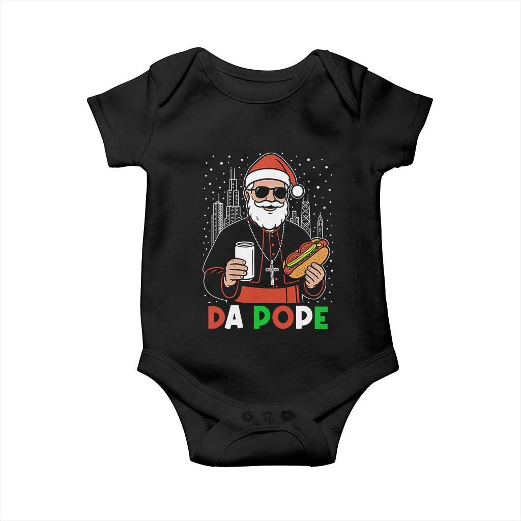 Pope Leo XIV Christmas Baby Onesie Cardinal Robert Prevost Santa Chicago TS11 Black Print Your Wear