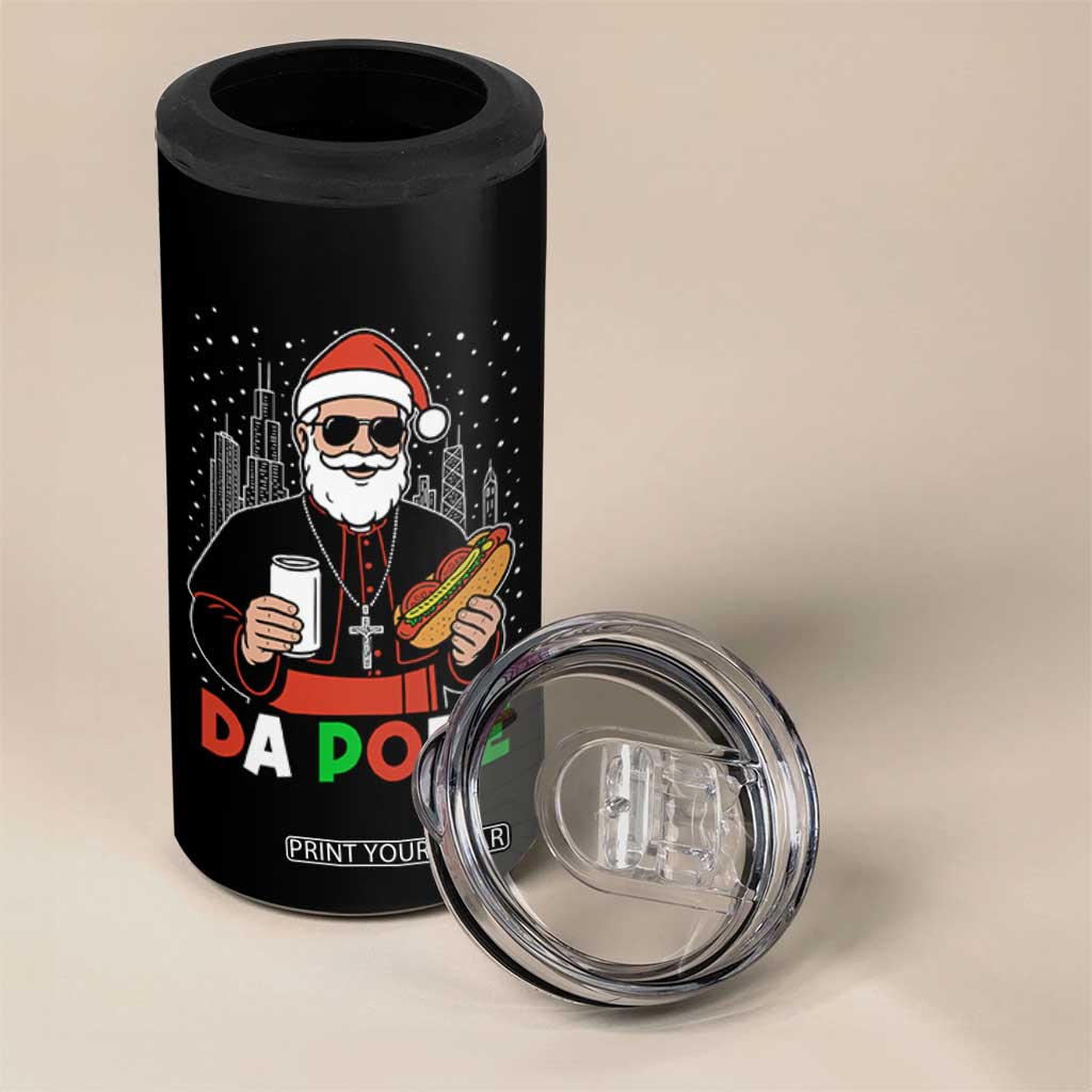 Pope Leo XIV Christmas 4 in 1 Can Cooler Tumbler Cardinal Robert Prevost Santa Chicago TS11 Print Your Wear
