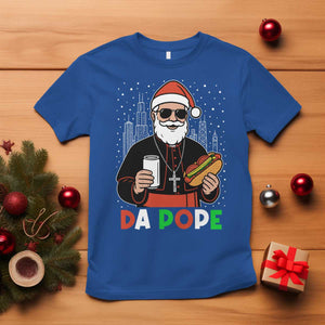 Pope Leo XIV Christmas T Shirt Cardinal Robert Prevost Santa Chicago TS11 Royal Blue Print Your Wear