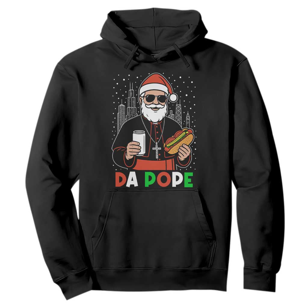 Pope Leo XIV Christmas Hoodie Cardinal Robert Prevost Santa Chicago - Print Your Wear