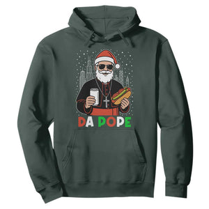 Pope Leo XIV Christmas Hoodie Cardinal Robert Prevost Santa Chicago TS11 Dark Forest Green Print Your Wear